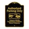 Signmission Designer Series-Authorized Parking Violators Will Be Towed Away Owner, 24" x 18", BG-1824-9997 A-DES-BG-1824-9997 - alternate 1